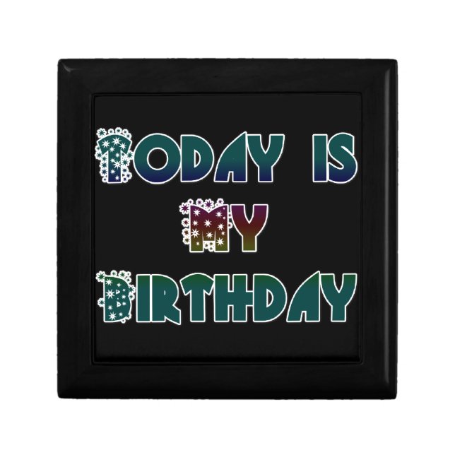 Today is My Birthday Art Print Gift Box (Front)