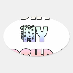 Today is My Birthday Art Print Oval Sticker