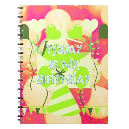 Today is My Birthday Notebook