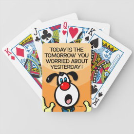 Today Is The Tomorrow Bicycle Playing Cards