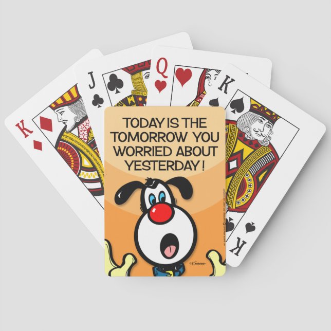 Today Is The Tomorrow Poker Cards (Back)