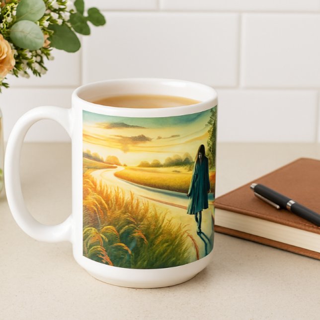 Today is Your Day - Walk Away Inspiration  Coffee Mug (Ai generated mockup designed by Susang6)