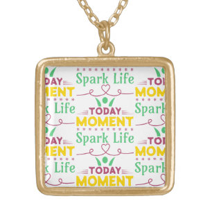 Today Moment, Spark Life Gold Plated Necklace