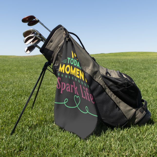 Today Moment, Spark Life Golf Towel (Green)