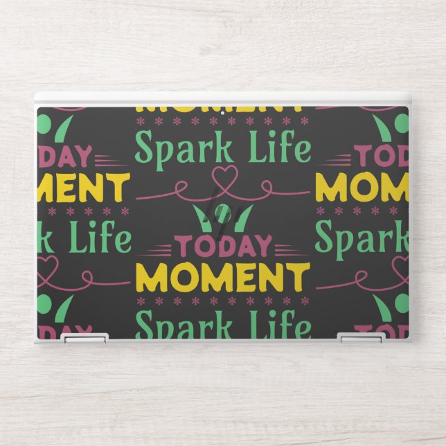 Today Moment, Spark Life HP Laptop Skin (Front)