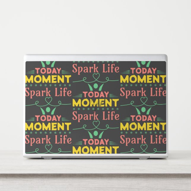 Today Moment, Spark Life HP Laptop Skin (Front)
