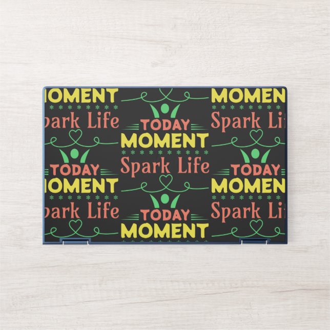 Today Moment, Spark Life HP Laptop Skin (Front)
