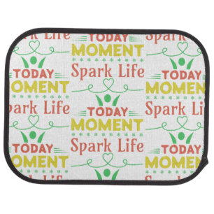 Today Moment, Spark Life Tote Bag Car Floor Mat