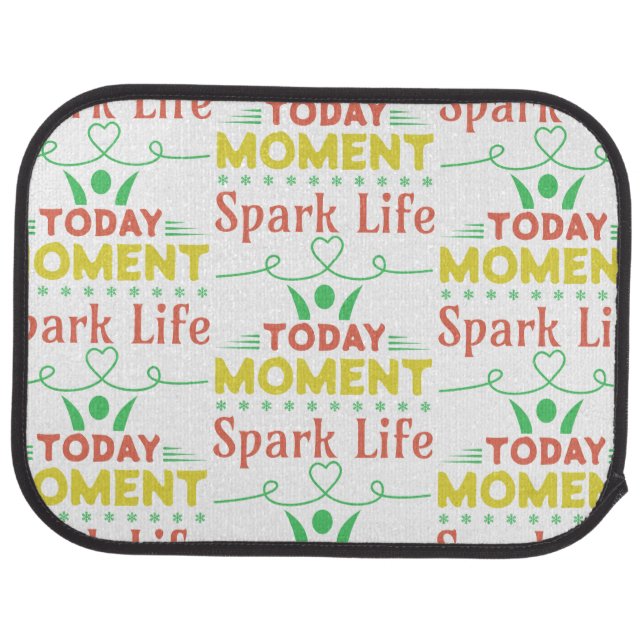 Today Moment, Spark Life Tote Bag Car Floor Mat (Rear)