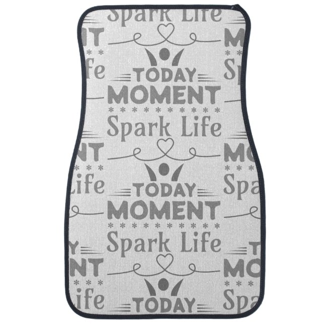 Today Moment, Spark Life Tote Bag Car Floor Mat (Front)