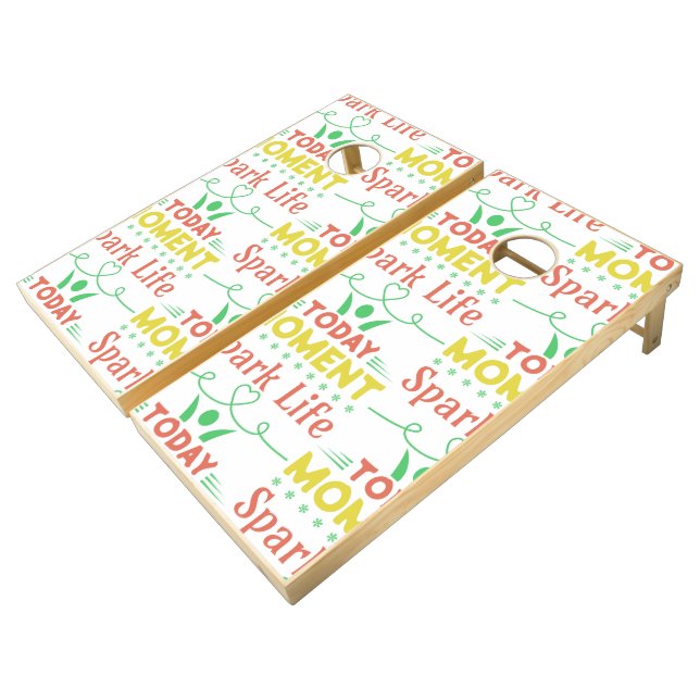 Today Moment, Spark Life Tote Bag Cornhole Set (Angled)