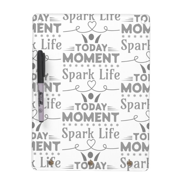 Today Moment, Spark Life Tote Bag Dry Erase Board (Front)