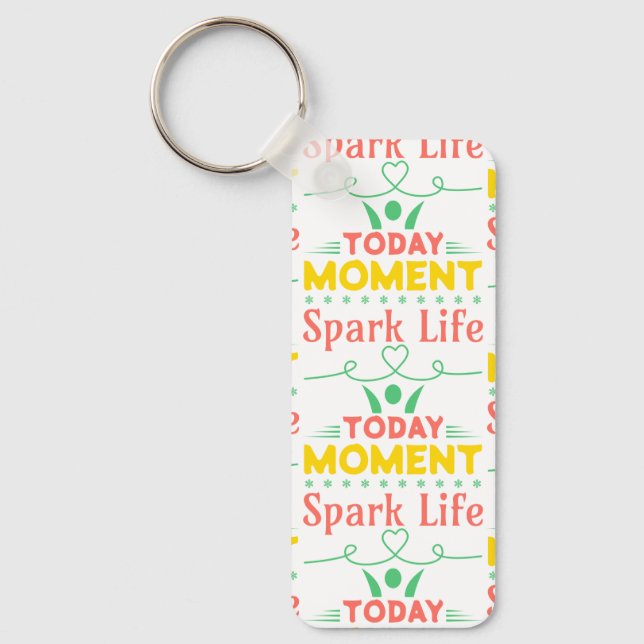Today Moment, Spark Life Tote Bag Keychain (Front)