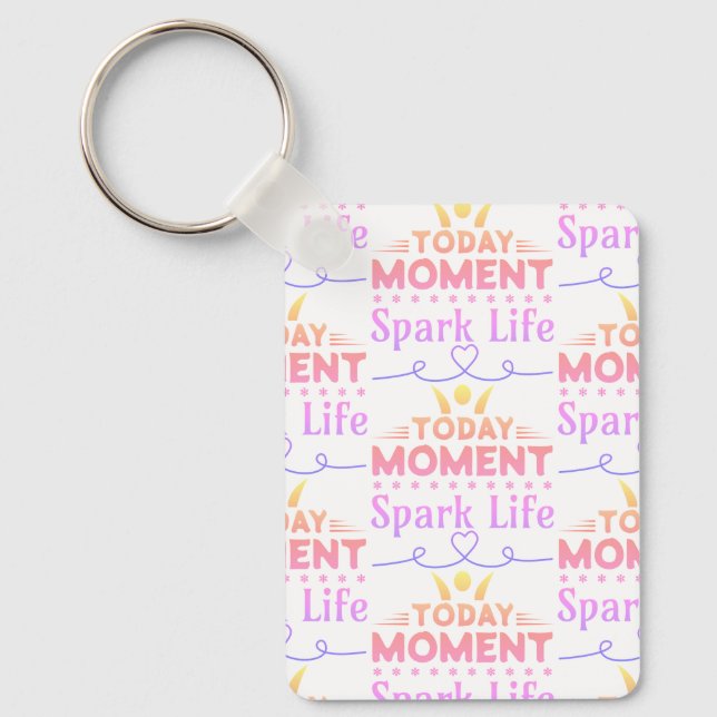 Today Moment, Spark Life Tote Bag Keychain (Front)
