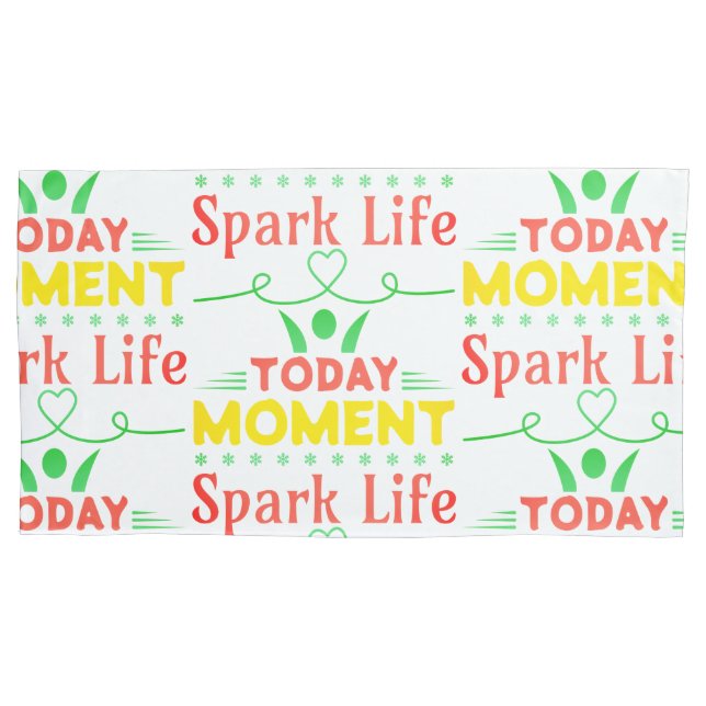 Today Moment, Spark Life Tote Bag Pillow Case (Front-Left)