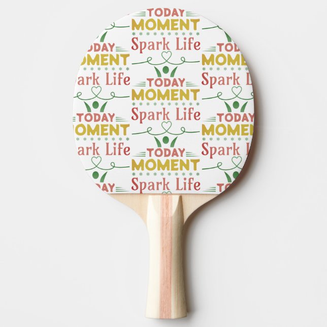 Today Moment, Spark Life Tote Bag Ping Pong Paddle (Front)