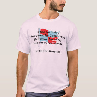 Today: No Budget Tomorrow: No Constitution . . . T-Shirt