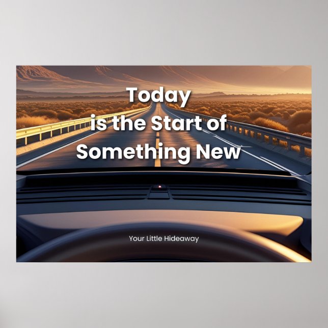 "Today"Positive Quotation "Wall art & Poster"  Poster (Front)