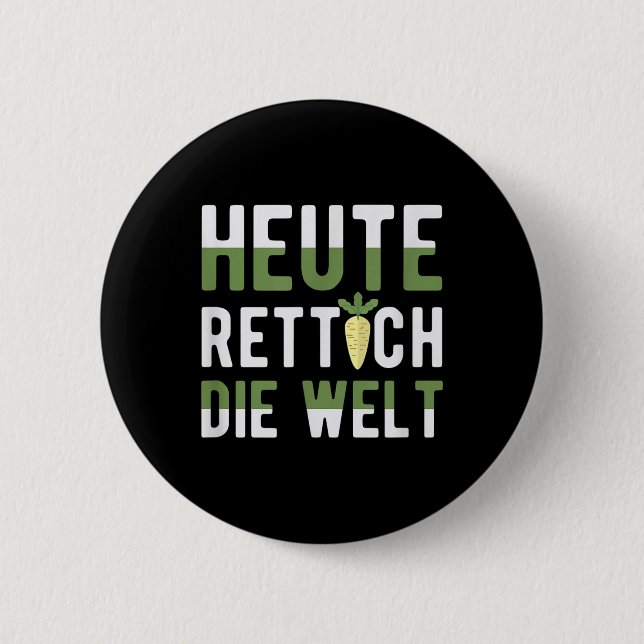 Today Radish The World Environment Climate Button (Front)