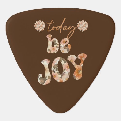 Today Retro Be Joy Affirmation Guitar Pick