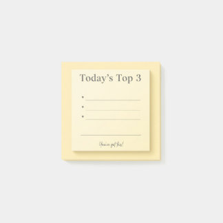 "Today’s Top 3" Mini Priorities Note