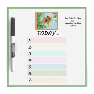 Today To Do LIst/SugarGlider Dry Erase Board