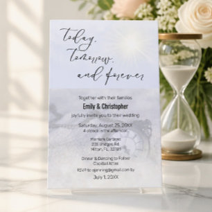 Today, Tomorrow, And Forever Wedding Invite