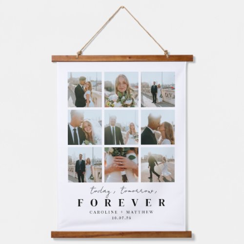 Today Tomorrow Forever Wedding Photo Wall Tapestry