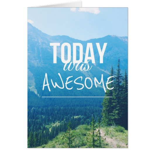 Today Was Awesome Cards (Front)