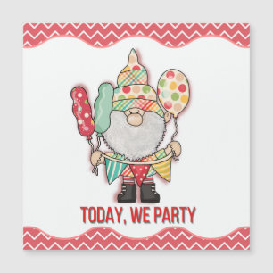 Today We Party Happy Birthday Gnome Ready to Party