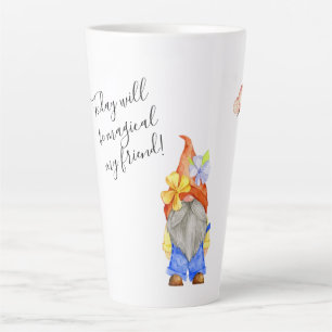 Today will Magical Gnome Fun Colorful Tall Latte M Latte Mug