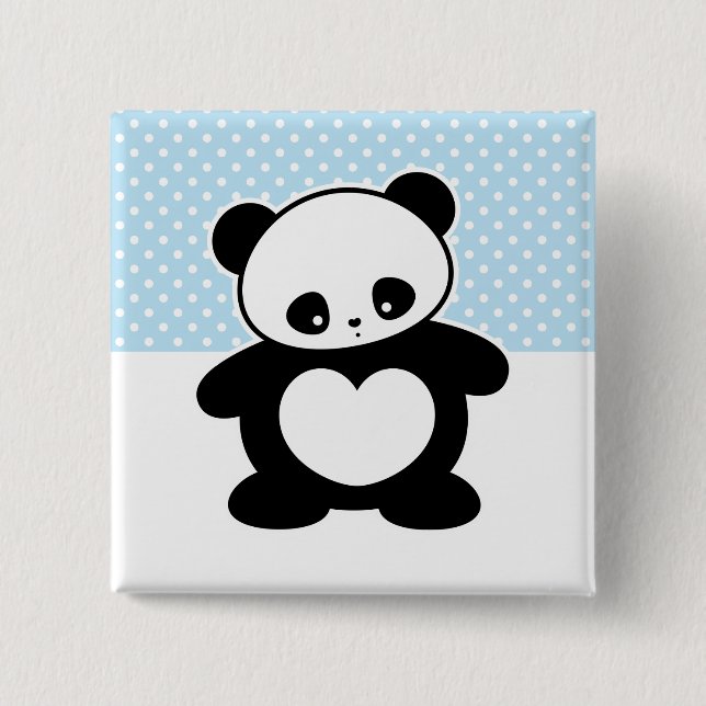 Today's Best! Kawaii panda Pinback Button (Front)