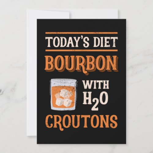 Todays Bourbon With Water Groutons Thank You Card