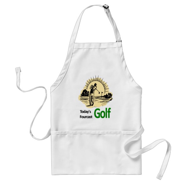 Todays Fourcast "Golf" Adult Apron (Front)