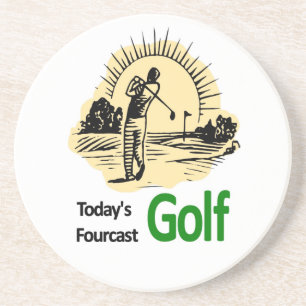 Todays Fourcast "Golf" Drink Coaster