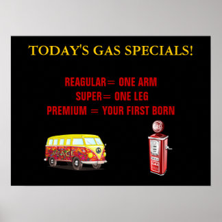 Today's Gas Prices Poster