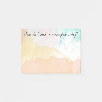 Today's Goals | Top Priorities Post-it Notes by clever_bits at Zazzle
