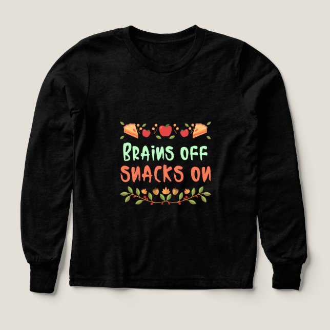 Today's Homework Eat Everything-school lunch break Tri-Blend Shirts (Design Front)