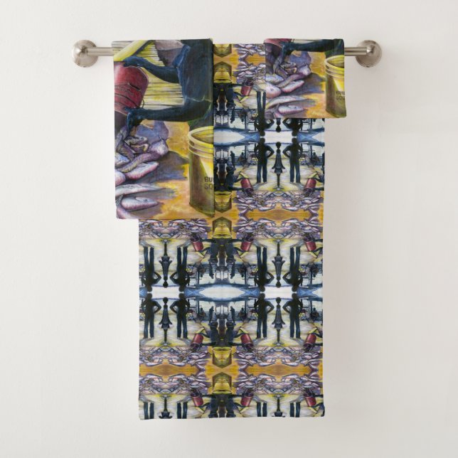 Today's Menu, Harbor Island, Bahamas Bath Towel Set (Insitu)