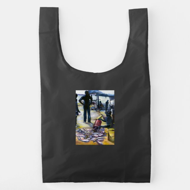 Today's Menu, Harbor Island, Bahamas Reusable Bag (Back)