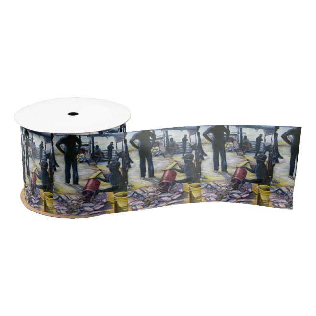 Today's Menu, Harbor Island, Bahamas Satin Ribbon (Spool)