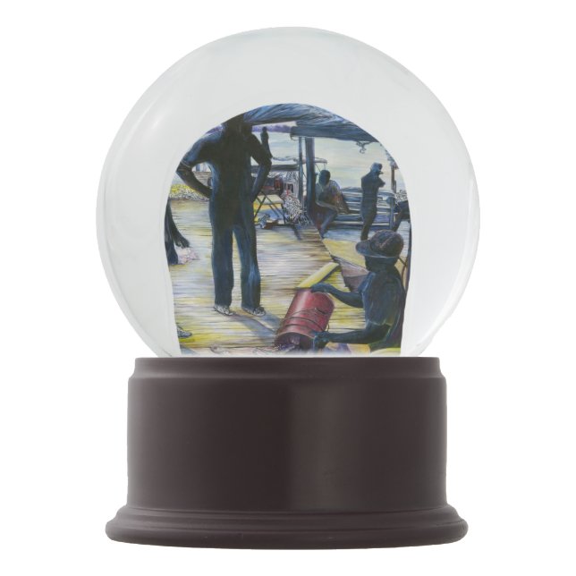 Today's Menu, Harbor Island, Bahamas Snow Globe (Back)