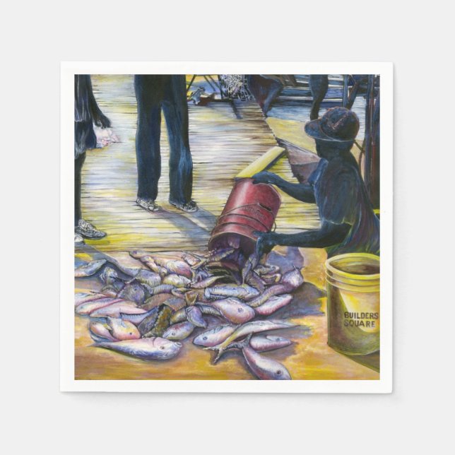 Today's Menu, Harbor Island Napkins (Front)