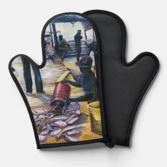 Today's Menu, Harbor Island Oven Mitt (Front/Back)