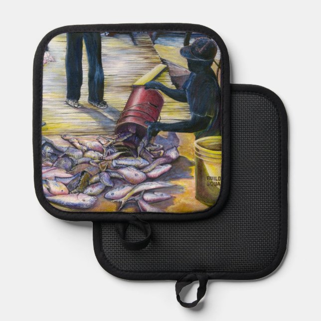 Today's Menu, Harbor Island Pot Holder (Front/Back)