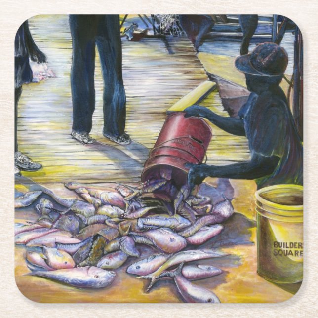 Today's Menu, Harbor Island Square Paper Coaster (Front)