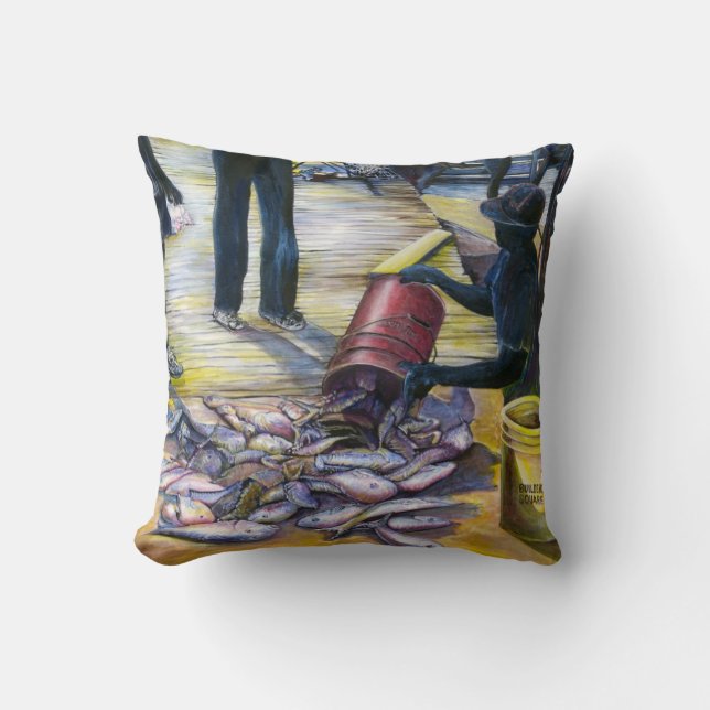 Today's Menu, Harbor Island Throw Pillow (Front)