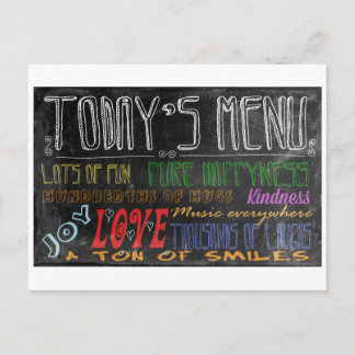 Today's Menu motivational poster