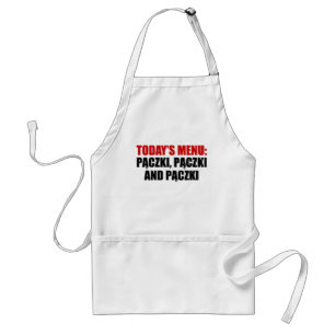 Today's Menu: Paczki Funny Adult Apron