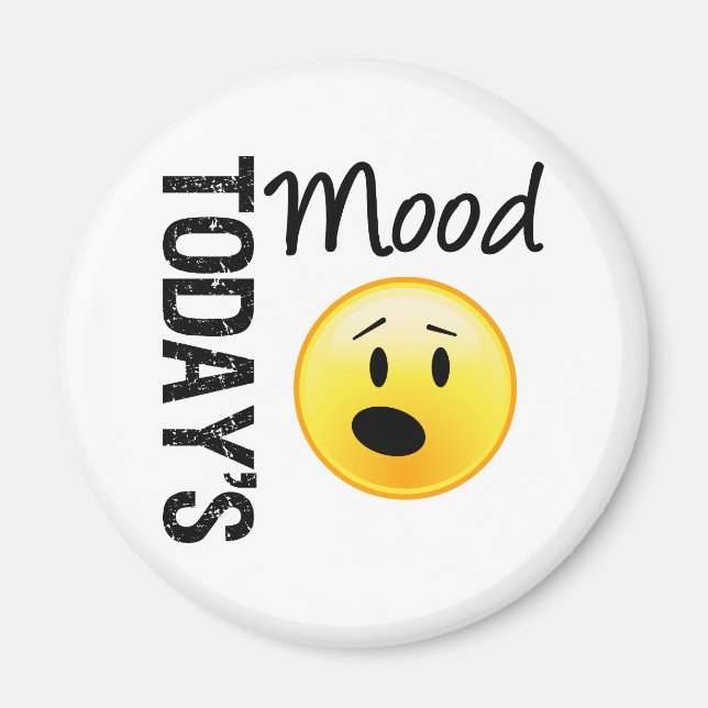 Today's Mood Emoticon OMG Magnet (Front)